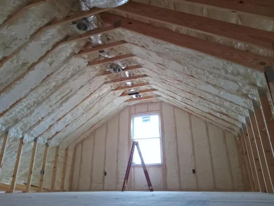Spray foam roofing application for Crawl Space Insulation project in Valley